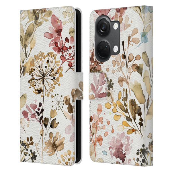 Ninola Wild Grasses Rustic Leather Book Wallet Case Cover For OnePlus Nord 3 5G