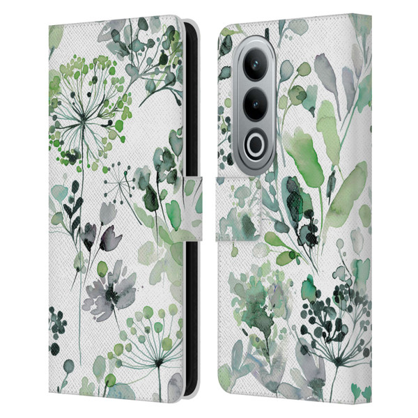 Ninola Wild Grasses Eucalyptus Leather Book Wallet Case Cover For OPPO OnePlus Ace 3V 5G