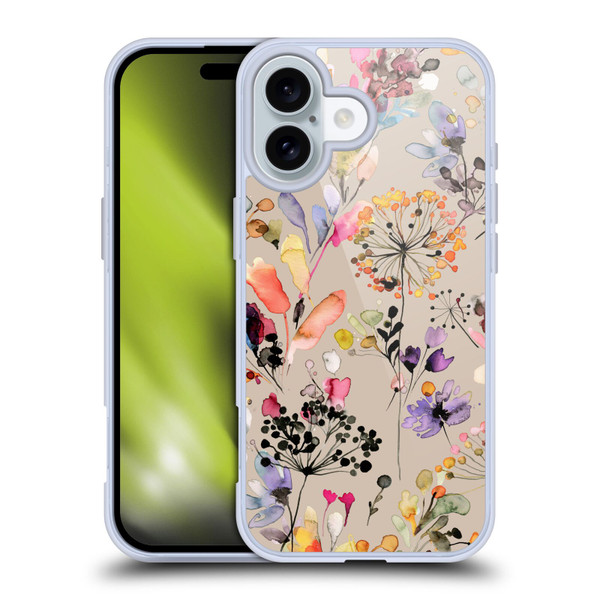 Ninola Wild Grasses Beige Soft Gel Case for Apple iPhone 16
