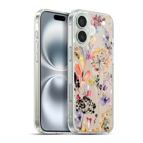 Ninola Wild Grasses Beige Soft Gel Case for Apple iPhone 16 Plus & MagSafe