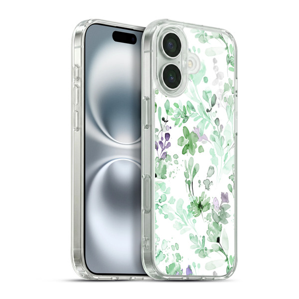 Ninola Wild Grasses Eucalyptus Plants Soft Gel Case for Apple iPhone 16 Plus & MagSafe