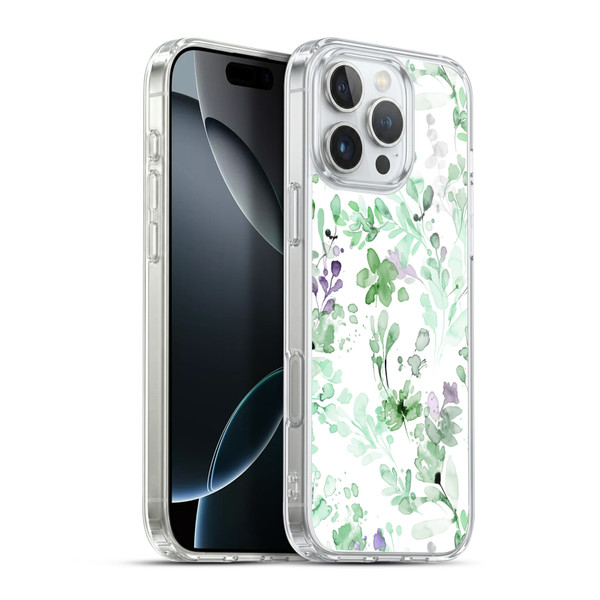 Ninola Wild Grasses Eucalyptus Plants Soft Gel Case for Apple iPhone 16 Pro Max & MagSafe