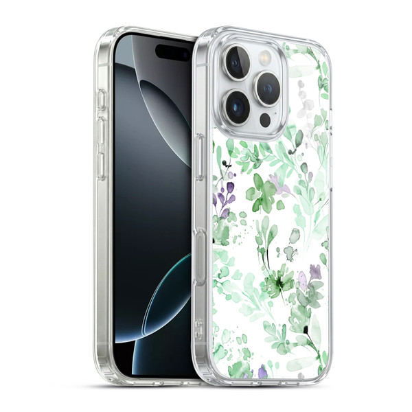 Ninola Wild Grasses Eucalyptus Plants Soft Gel Case for Apple iPhone 16 Pro & MagSafe