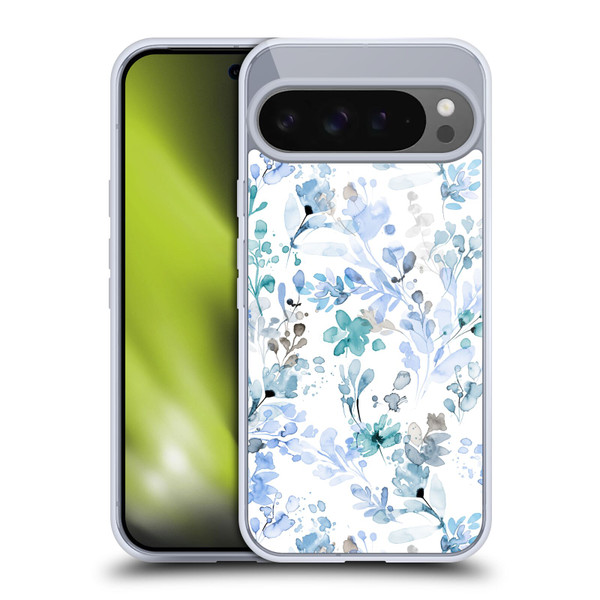 Ninola Wild Grasses Blue Plants Soft Gel Case for Google Pixel 9 Pro XL