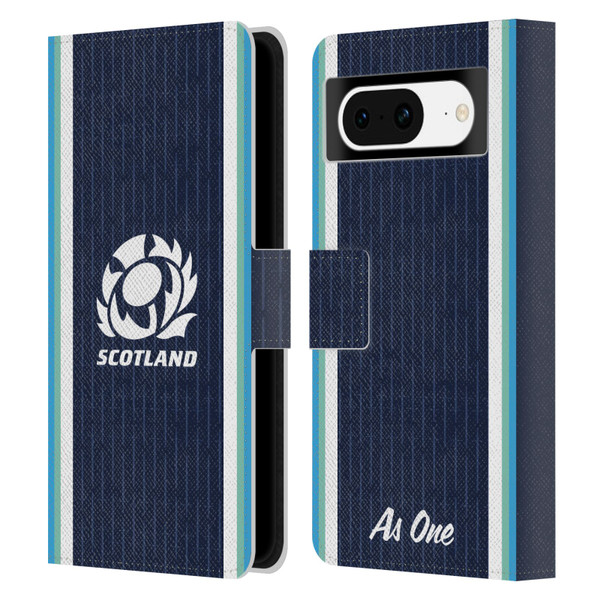 Scotland Rugby 2024/25 Crest Kit Home Leather Book Wallet Case Cover For Google Pixel 8