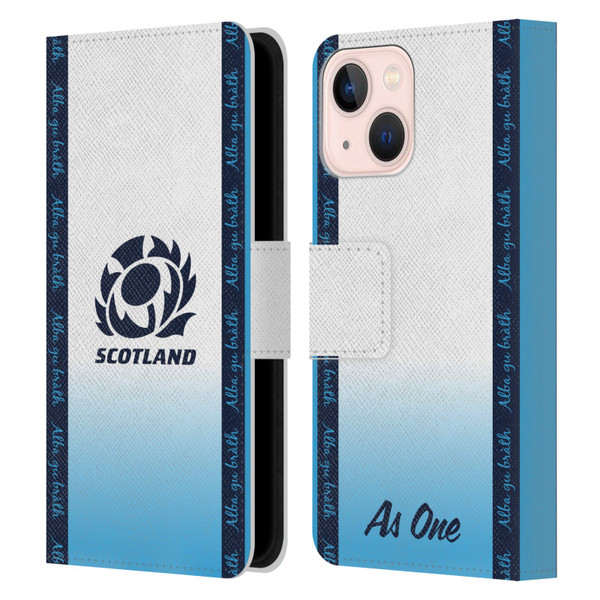 Scotland Rugby 2024/25 Crest Kit Away Leather Book Wallet Case Cover For Apple iPhone 13 Mini Scotland Rugby 2024/25 Crest Kit Away Leather Book Wallet Case Cover For Apple iPhone 13 Mini