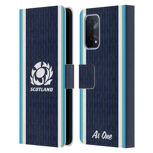 Scotland Rugby 2024/25 Crest Kit Home Leather Book Wallet Case Cover For OPPO A54 5G