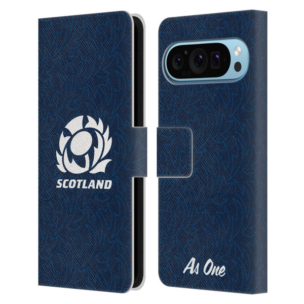 Scotland Rugby Graphics Pattern Leather Book Wallet Case Cover For Google Pixel 9 / Pixel 9 Pro