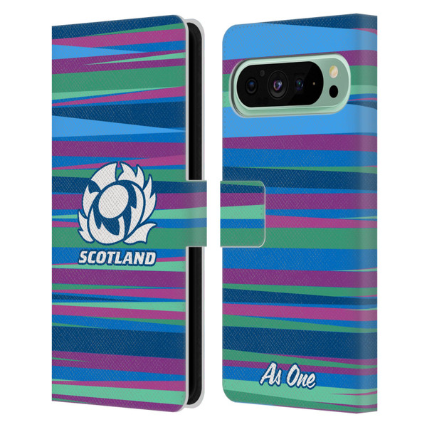 Scotland Rugby Graphics Training Pattern Leather Book Wallet Case Cover For Google Pixel 9 Pro XL
