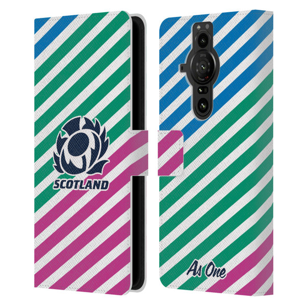 Scotland Rugby Graphics Lines Leather Book Wallet Case Cover For Sony Xperia Pro-I