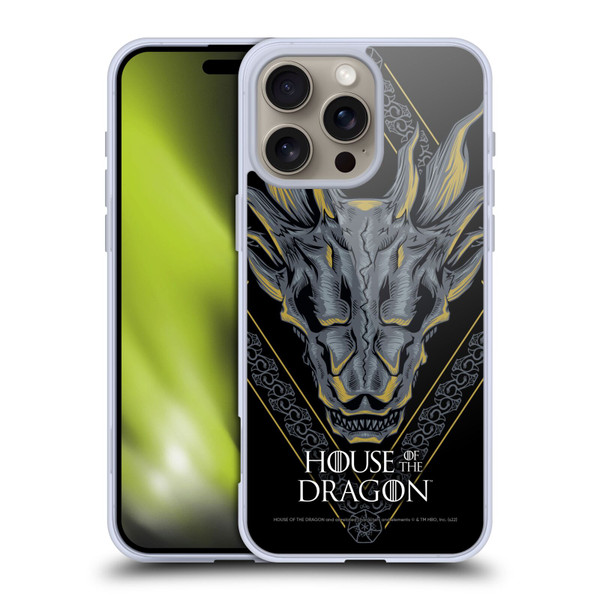 House Of The Dragon: Television Series Graphics Dragon Head Soft Gel Case for Apple iPhone 16 Pro Max
