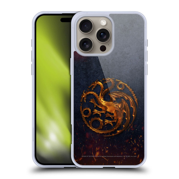 House Of The Dragon: Television Series Graphics Targaryen Emblem Soft Gel Case for Apple iPhone 16 Pro Max