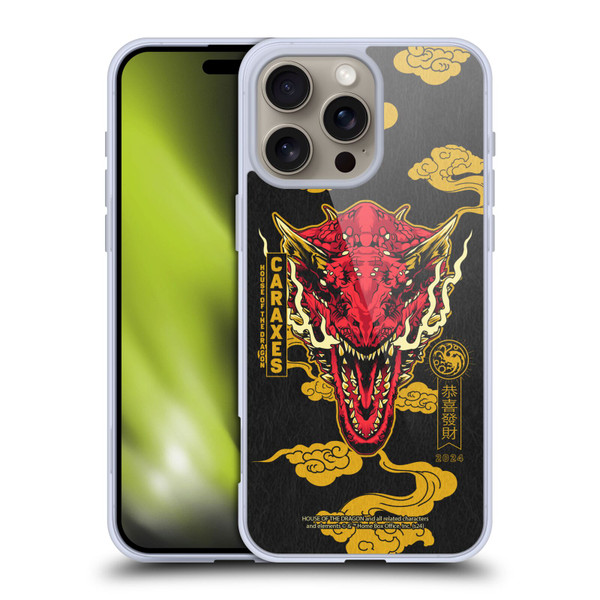 House Of The Dragon: Television Series Year Of The Dragon Caraxes Soft Gel Case for Apple iPhone 16 Pro Max