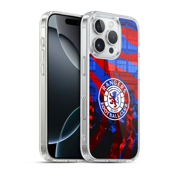 Rangers FC Crest Logo Stadium Soft Gel Case for Apple iPhone 16 Pro & MagSafe