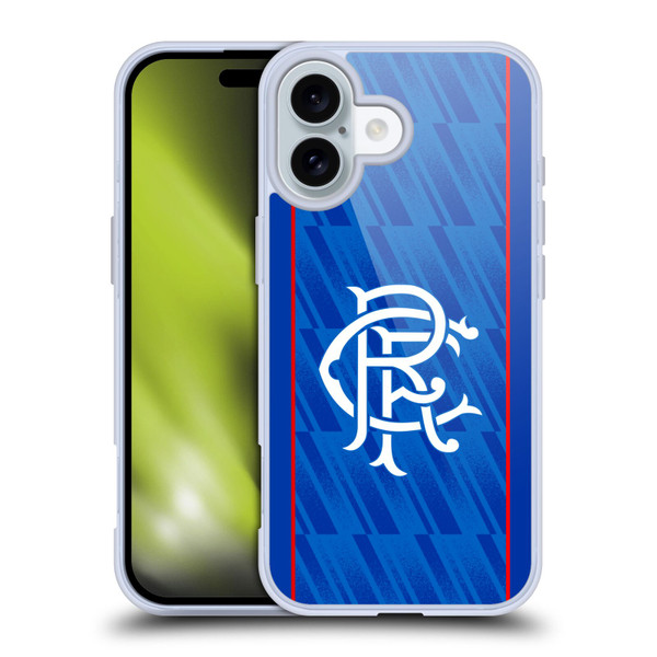 Rangers FC 2024/25 Kit Home Soft Gel Case for Apple iPhone 16