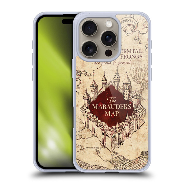 Harry Potter Prisoner Of Azkaban II The Marauder's Map Soft Gel Case for Apple iPhone 16 Pro