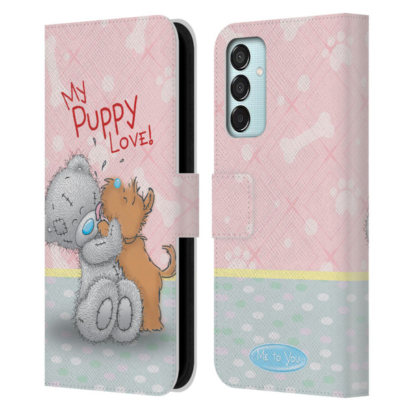 Me To You Classic Tatty Teddy Dog Pet Leather Book Wallet Case Cover For Samsung Galaxy M15/F15 5G