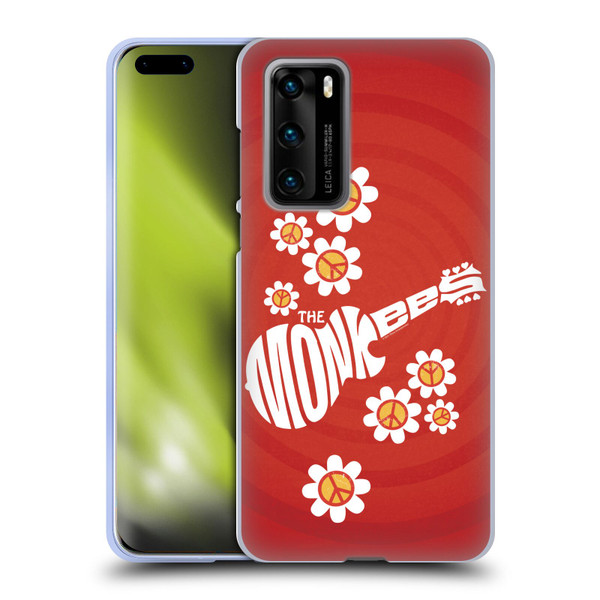 The Monkees Graphics Pattern In Red Soft Gel Case for Huawei P40 5G