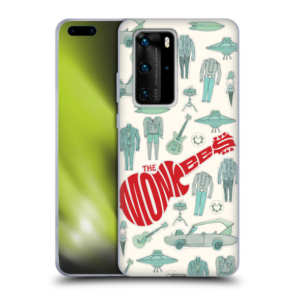 The Monkees Graphics Pattern Soft Gel Case for Huawei P40 Pro / P40 Pro Plus 5G