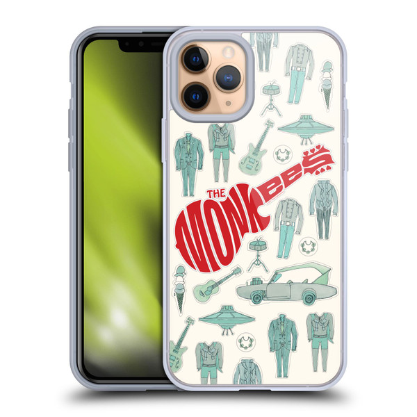 The Monkees Graphics Pattern Soft Gel Case for Apple iPhone 11 Pro
