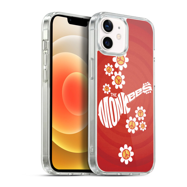 The Monkees Graphics Pattern In Red Soft Gel Case for Apple iPhone 12 / iPhone 12 Pro & MagSafe
