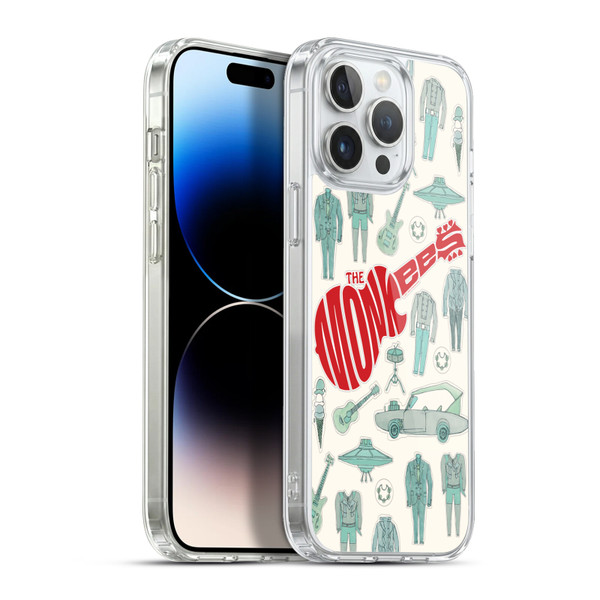 The Monkees Graphics Pattern Soft Gel Case for Apple iPhone 13 Pro Max & MagSafe