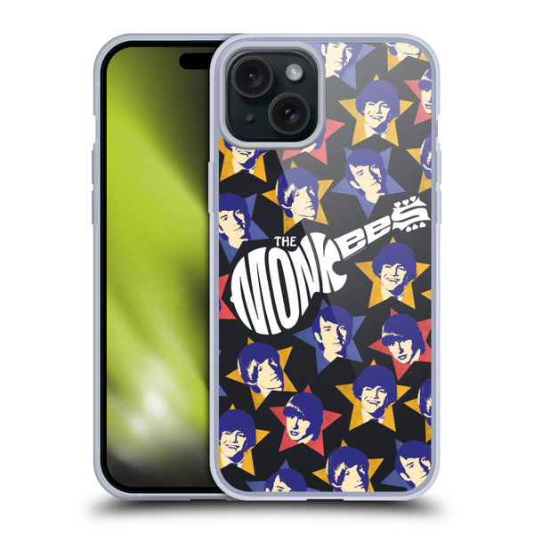 The Monkees Graphics Band Members Soft Gel Case for Apple iPhone 15 Plus
