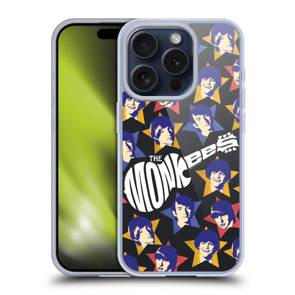 The Monkees Graphics Band Members Soft Gel Case for Apple iPhone 15 Pro