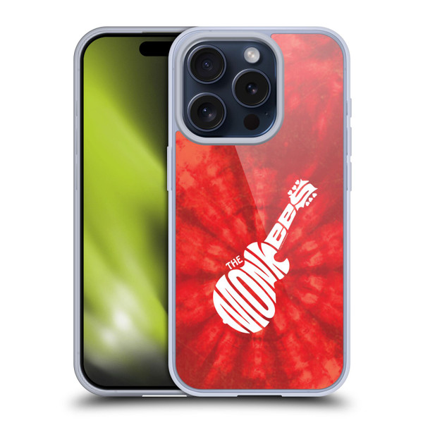The Monkees Graphics Logo In Red Soft Gel Case for Apple iPhone 15 Pro