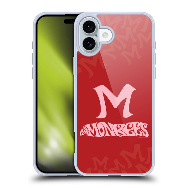 The Monkees Graphics Logotype Soft Gel Case for Apple iPhone 16 Plus