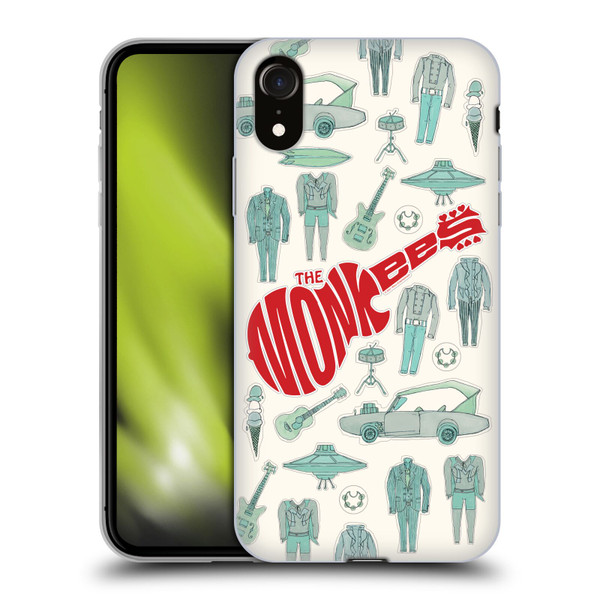 The Monkees Graphics Pattern Soft Gel Case for Apple iPhone XR