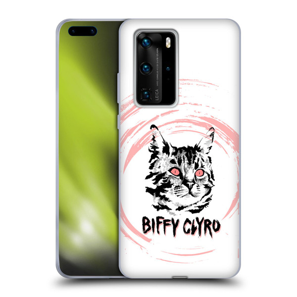 Biffy Clyro Graphics Cat Soft Gel Case for Huawei P40 Pro / P40 Pro Plus 5G