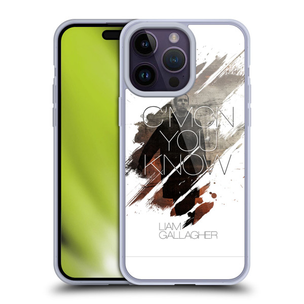 Liam Gallagher Graphics C'mon You Know Soft Gel Case for Apple iPhone 14 Pro Max