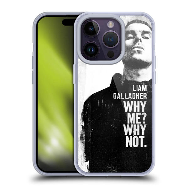 Liam Gallagher Graphics Why Me Soft Gel Case for Apple iPhone 14 Pro