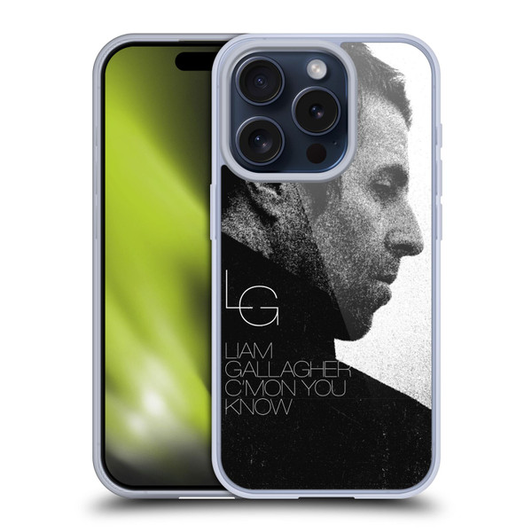 Liam Gallagher Graphics C'mon You Know Album Soft Gel Case for Apple iPhone 15 Pro