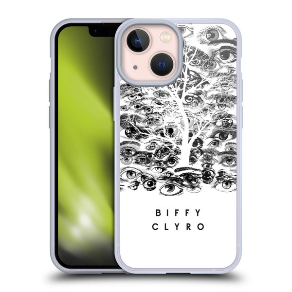 Biffy Clyro Graphics Eyes Soft Gel Case for Apple iPhone 13 Mini