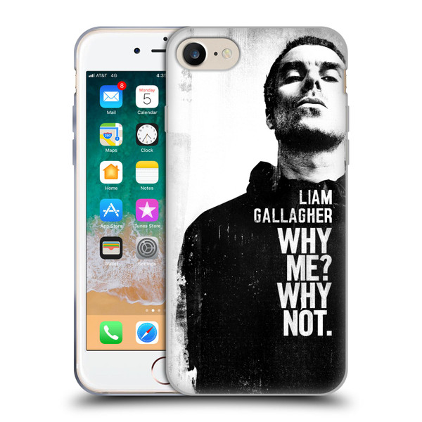 Liam Gallagher Graphics Why Me Soft Gel Case for Apple iPhone 7 / 8 / SE 2020 & 2022