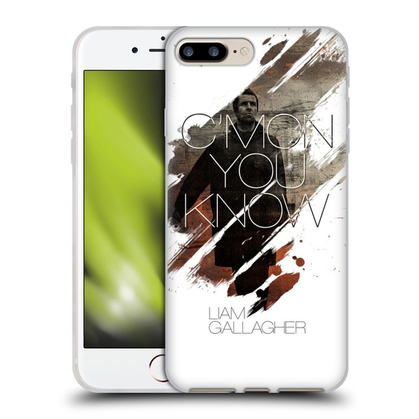 Liam Gallagher Graphics C'mon You Know Soft Gel Case for Apple iPhone 7 Plus / iPhone 8 Plus