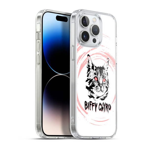 Biffy Clyro Graphics Cat Soft Gel Case for Apple iPhone 13 Pro Max & MagSafe