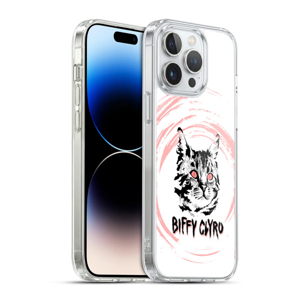 Biffy Clyro Graphics Cat Soft Gel Case for Apple iPhone 14 Pro Max & MagSafe