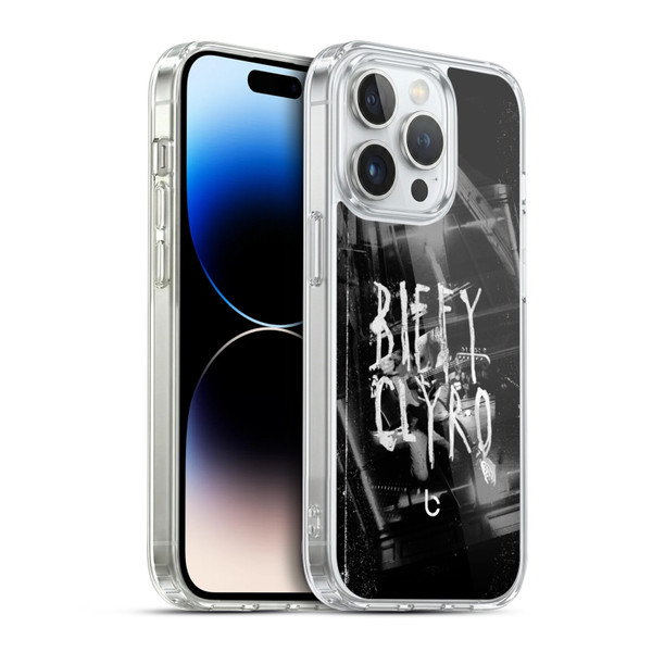 Biffy Clyro Graphics Black White Soft Gel Case for Apple iPhone 14 Pro & MagSafe