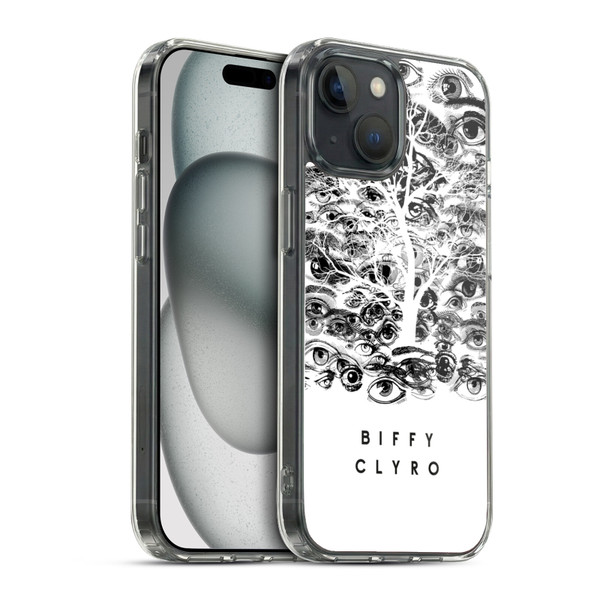 Biffy Clyro Graphics Eyes Soft Gel Case for Apple iPhone 15 & MagSafe