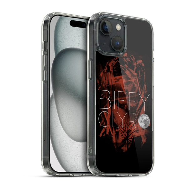 Biffy Clyro Graphics Red Soft Gel Case for Apple iPhone 15 & MagSafe