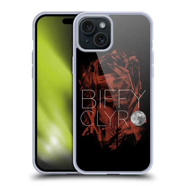 Biffy Clyro Graphics Red Soft Gel Case for Apple iPhone 15 Plus