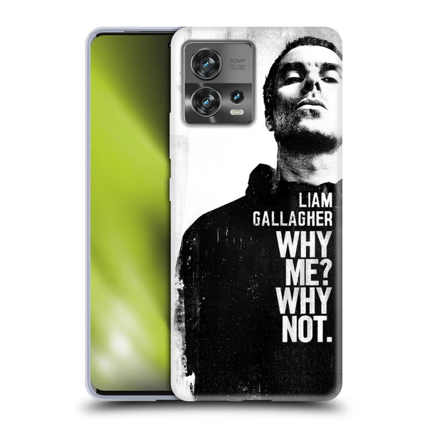 Liam Gallagher Graphics Why Me Soft Gel Case for Motorola Moto Edge 30 Fusion