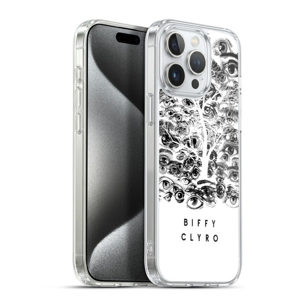 Biffy Clyro Graphics Eyes Soft Gel Case for Apple iPhone 15 Pro Max & MagSafe