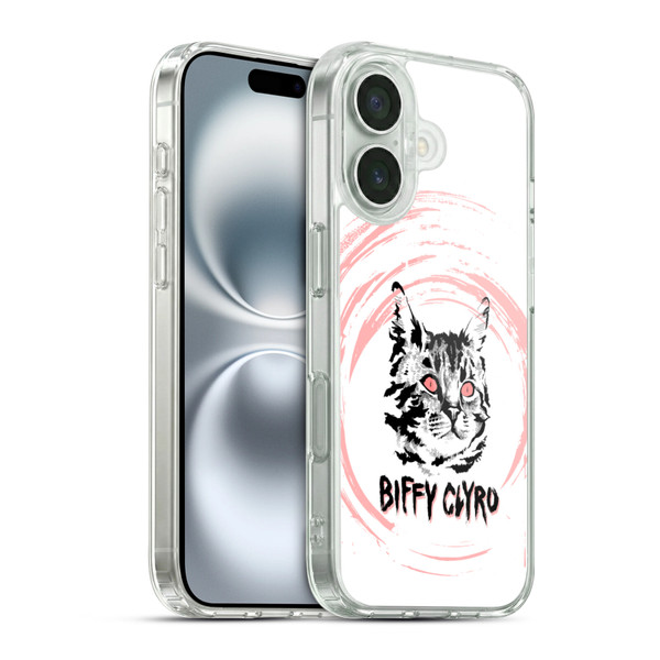 Biffy Clyro Graphics Cat Soft Gel Case for Apple iPhone 16 & MagSafe