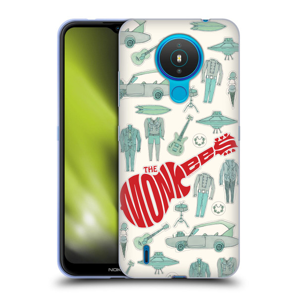 The Monkees Graphics Pattern Soft Gel Case for Nokia 1.4