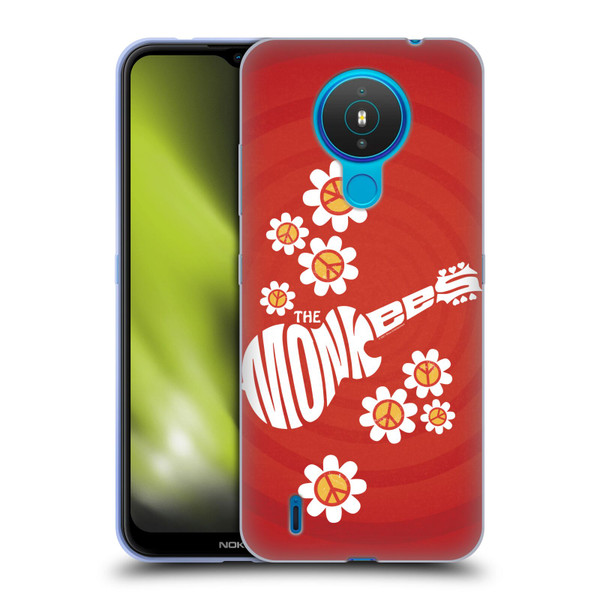 The Monkees Graphics Pattern In Red Soft Gel Case for Nokia 1.4