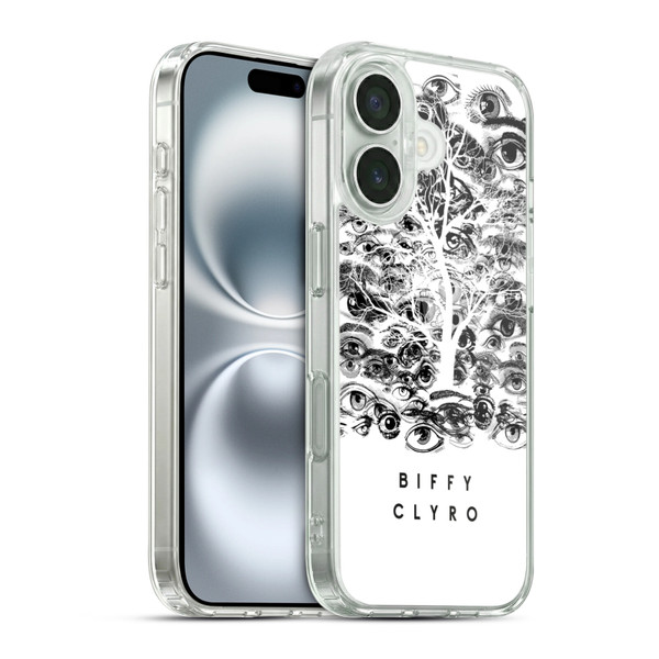 Biffy Clyro Graphics Eyes Soft Gel Case for Apple iPhone 16 & MagSafe